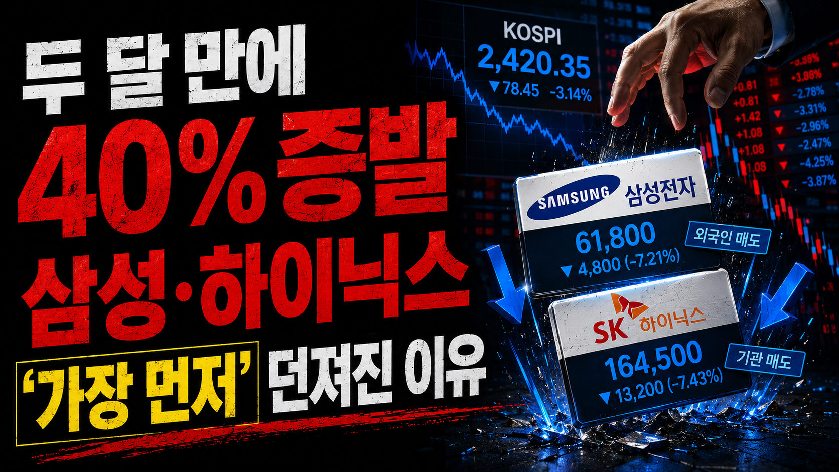 돈이 마르니 옥석 가리기 시작 — 반도체가 먼저 팔리는 이유